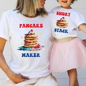Pancake Mom Shirt Matching Tee